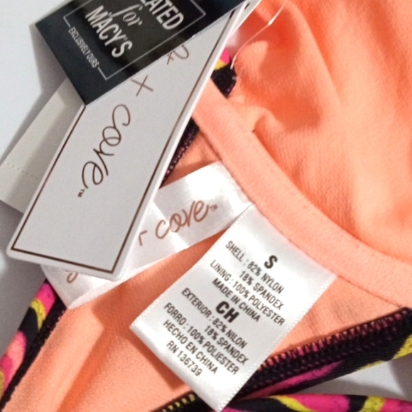 SALT + COVE PINK ZEBRA MAIN EVENT UNDERWIRE SRALETTE SWIM TOP SIZE SMALL NWT - Picture 5 of 5